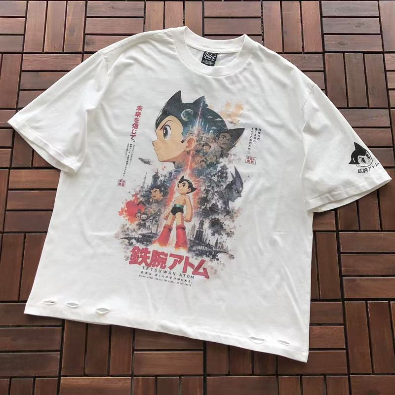 SAINT MICHAEL T-SHIRT 55090130 (im 185CM 70KG iwear size S in the photo)