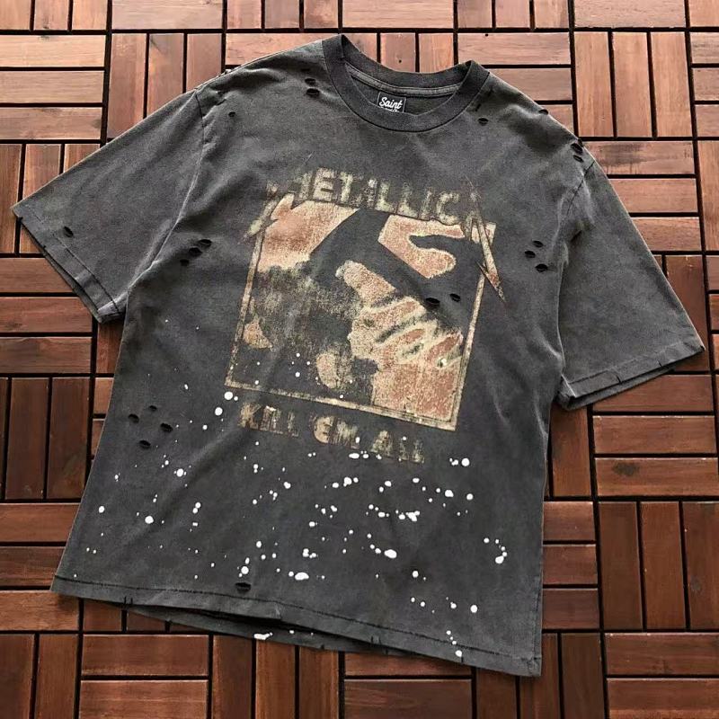 SAINT MICHAEL T-SHIRT 11092363 (im 180CM 68KG iwear size S in the photo)