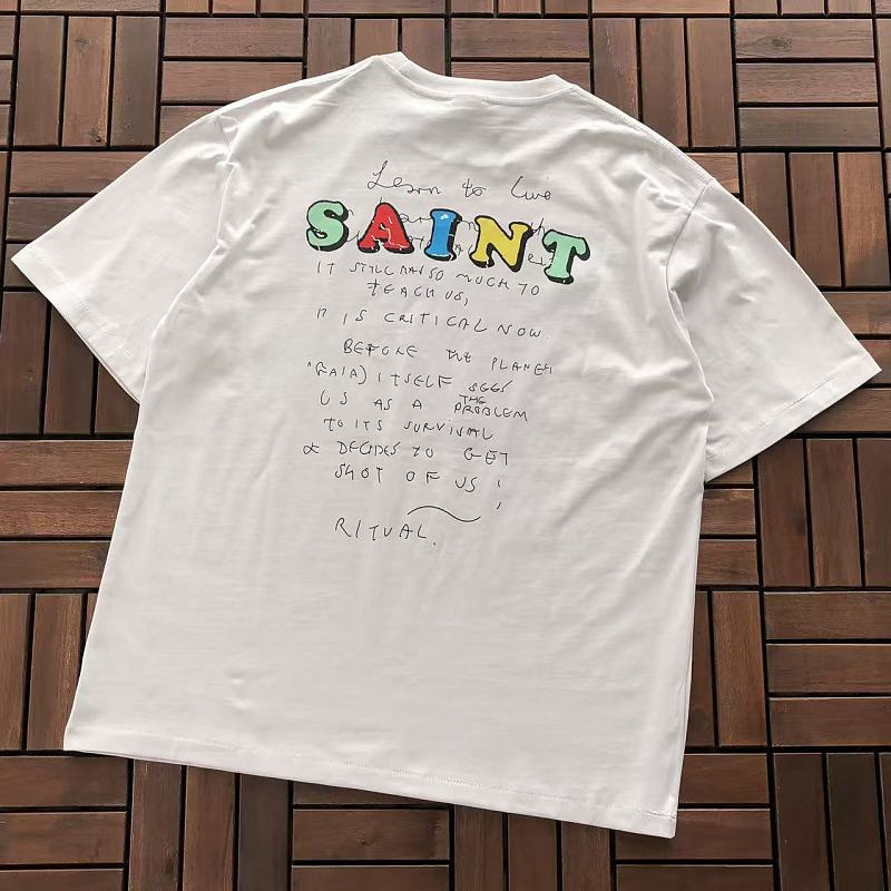 SAINT MICHAEL T-SHIRT 77042240 (im 185CM 80KG iwear size M in the photo)