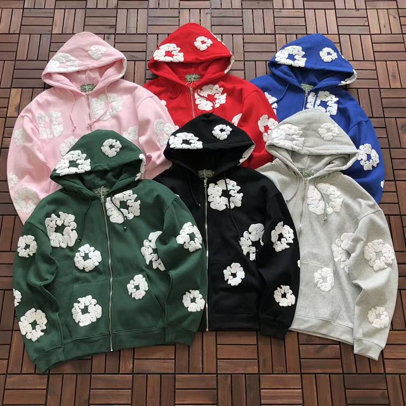 DENIM TEARS HOODIE FLEECE 22091419 (im 180CM 68KG iwear size M in the photo）