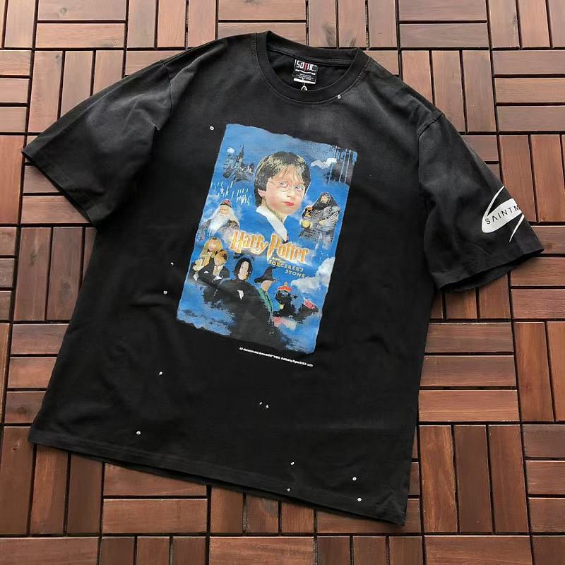 SAINT MICHAEL T-SHIRT 77042358 (im 176CM 58KG iwear size M in the photo)