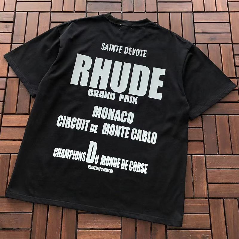 RHUDE T-SHIRT 55042851 (im 185CM 70KG iwear size XL in the photo)