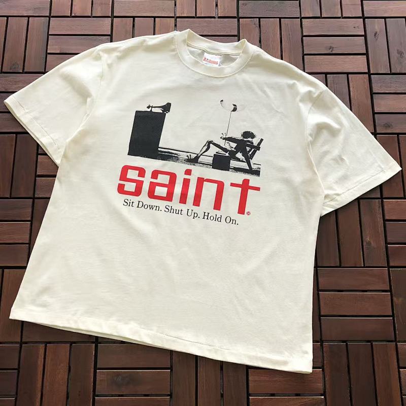 SAINT MICHAEL T-SHIRT 88040909 (im 185CM 70KG iwear size M in the photo)