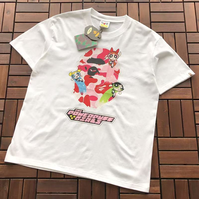 BAPE & THE POWERPUFF GIRLS T-SHIRT 77072159 (im 185CM 70KG iwear size L in the photo)