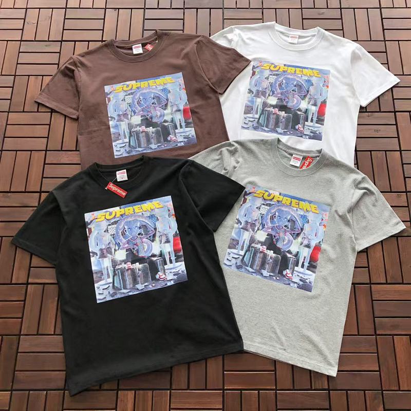 SUPREME T-SHIRT 55022711 (im 176CM 58KG iwear size M in the photo)