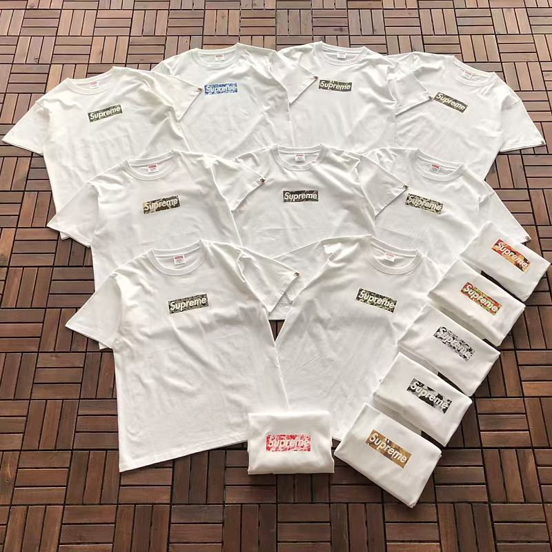 SUPREME & BAPE T-SHIRT 55041733 (im 185CM 80KG iwear size M in the photo)