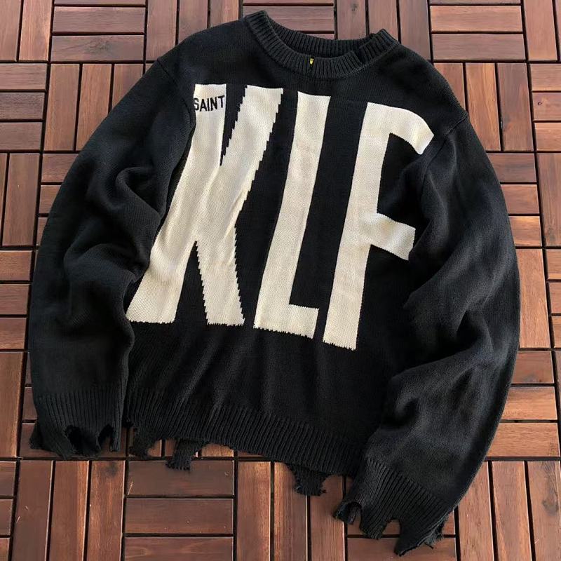 SAINT MICHAEL& KLF SWEATER 33121742 (im 180CM 68KG iwear size M in the photo)