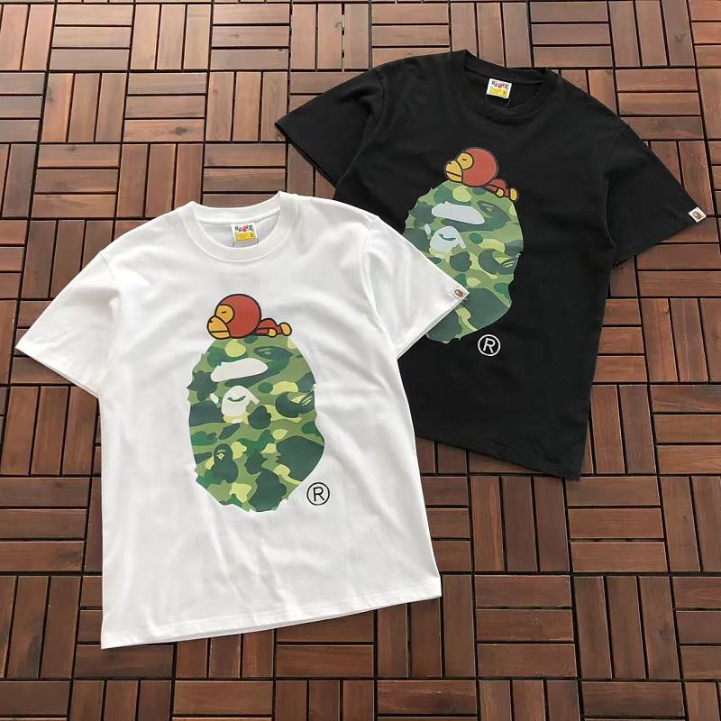 BAPE T-SHIRT 77071504 (im 180CM 68KG iwear size M in the photo)