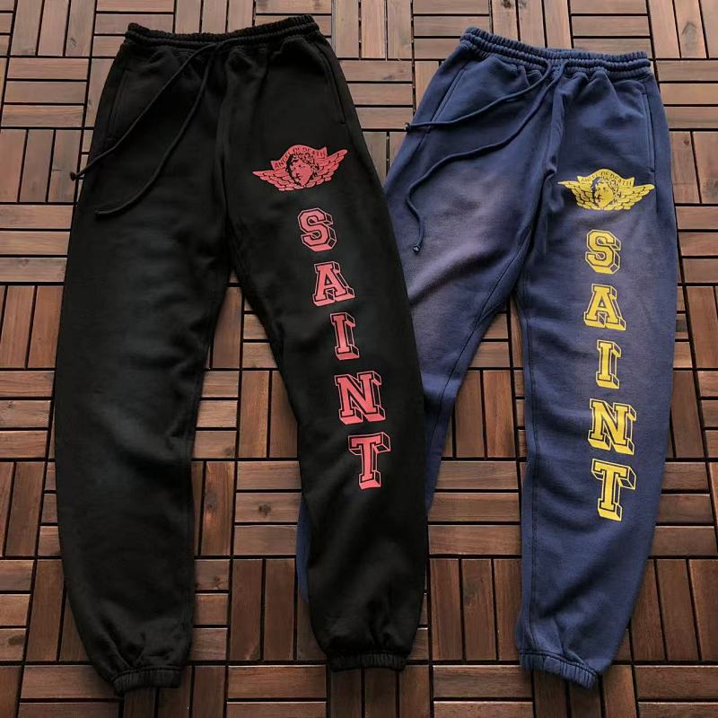 SAINT MICHAEL TROUSERS FLEECE 22120216 (im 184CM 80KG iwear size M in the photo)