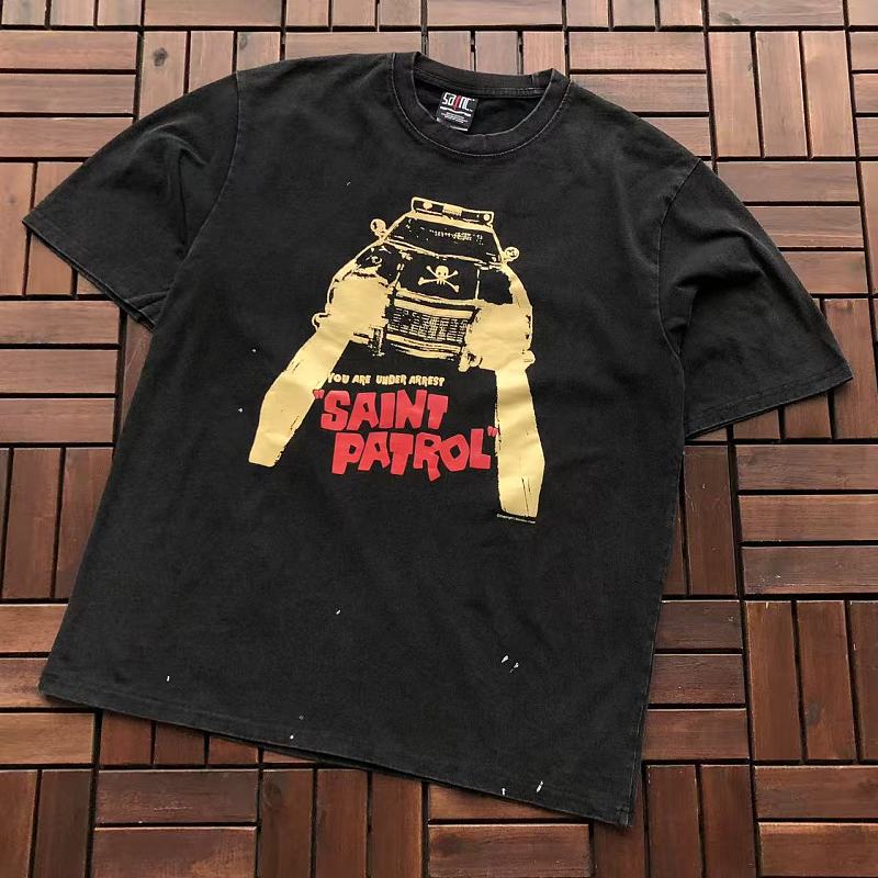 SAINT MICHAEL T-SHIRT 77042330 (im 176CM 58KG iwear size L in the photo)