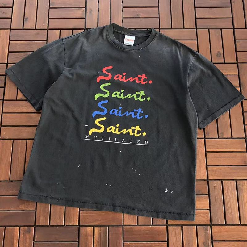 SAINT MICHAEL T-SHIRT 33121745 (im 180CM 68KG iwear size M in the photo)