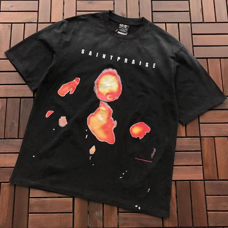 SAINT MICHAEL T-SHIRT 77042371 (im 176CM 58KG iwear size M in the photo)