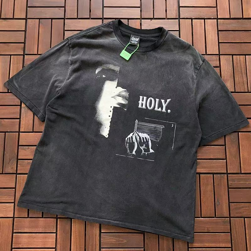 SAINT MICHAEL T-SHIRT 11122235 (im 180CM 68KG iwear size M in the photo)