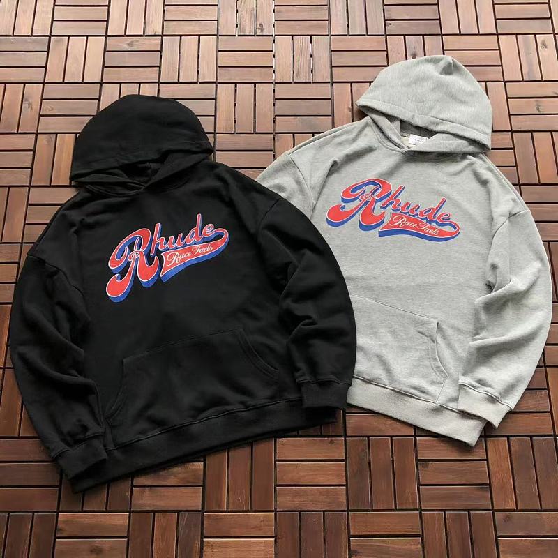 RHUDE HOODIE 77082848 (im 185CM 70KG iwear size M in the photo)