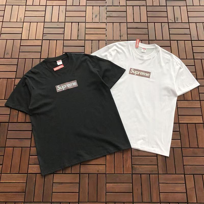 SUPREME & LV T-SHIRT 77033010 (im 176CM 58KG iwear size M in the photo)