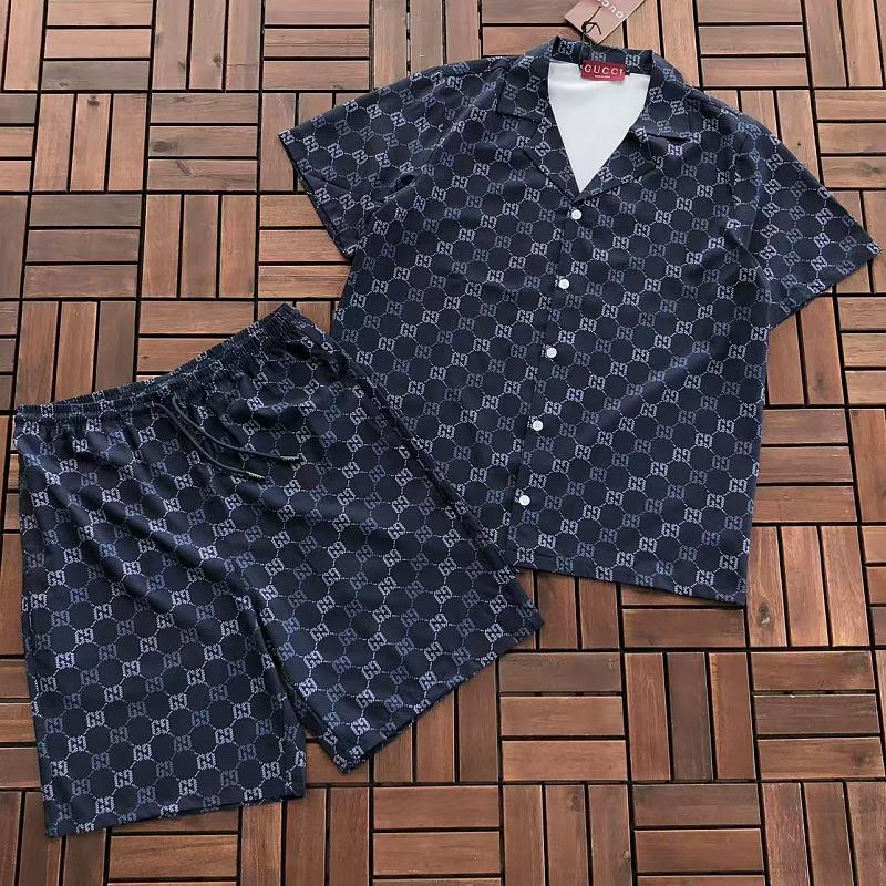 GUCCI T-SHIRT SHIRT SHORTS 55042713 (im 185CM 80KG iwear size L in the photo)