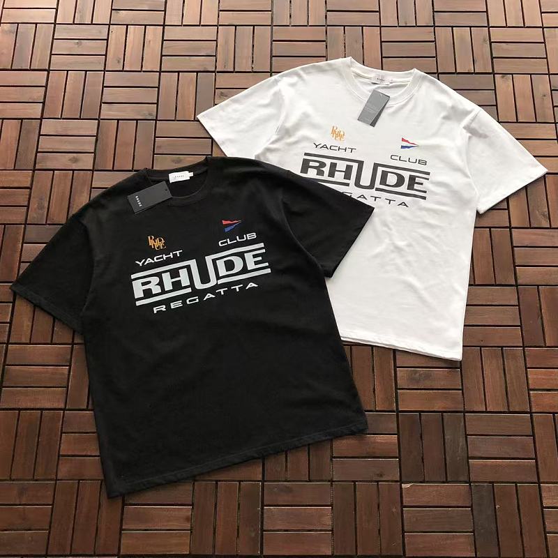 RHUDE T-SHIRT 55042844 (im 185CM 70KG iwear size L in the photo)