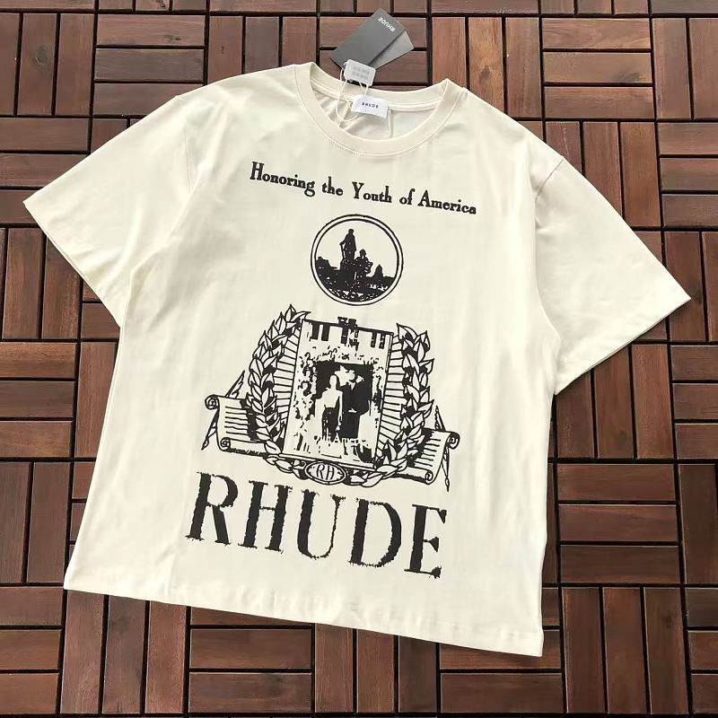 RHUDE T-SHIRT 77041763 (im 185CM 80KG iwear size M in the photo)