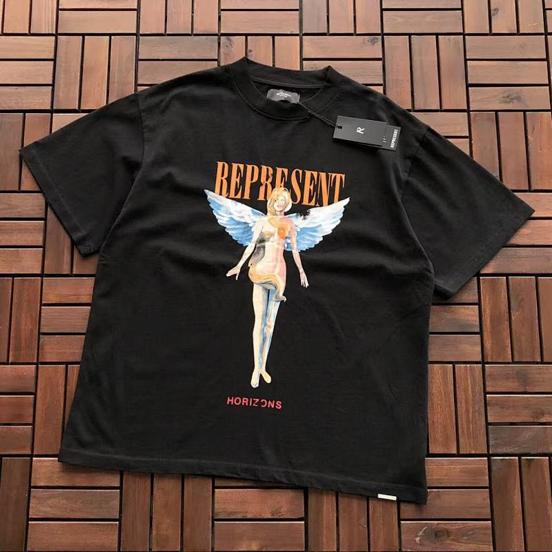 REPRESENT T-SHIRT 66030404 (im 176CM 58KG iwear size M in the photo)