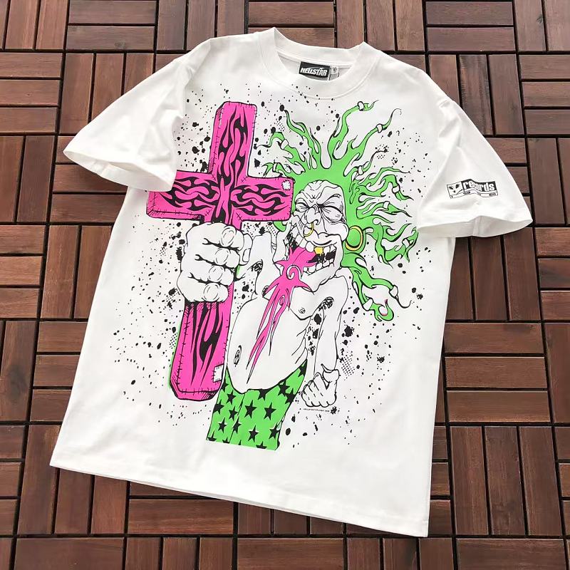 HELLSTAR T-SHIRT 55053130 (im 185CM 70KG iwear size M in the photo)