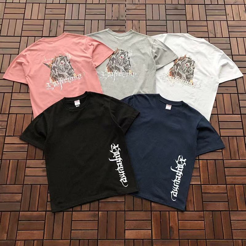 SUPREME T-SHIRT 66033127 (im 176CM 58KG iwear size M in the photo)