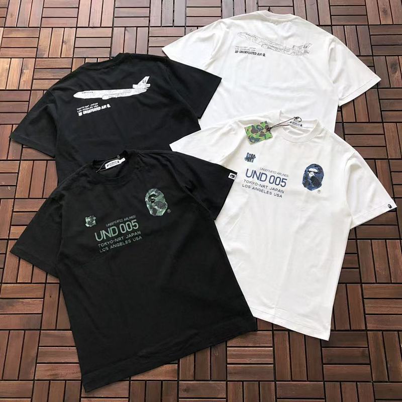 BAPE & UNDEFEATED T-SHIRT 55012601 (im 180CM 68KG iwear size L in the photo)