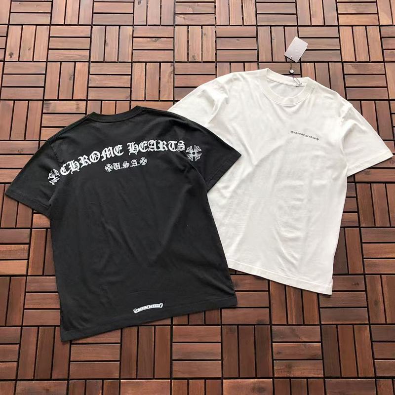CHROME HEARTS T-SHIRT 55022525 (im 180CM 68KG iwear size S in the photo)
