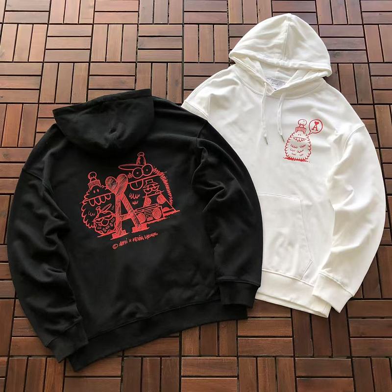 AMI HOODIE 77072330 (im 185CM 70KG iwear size M in the photo)
