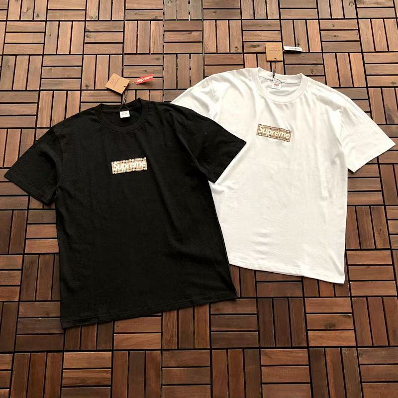 SUPREME & BURBERRY T-SHIRT 77033125 (im 185CM 80KG iwear size M in the photo)