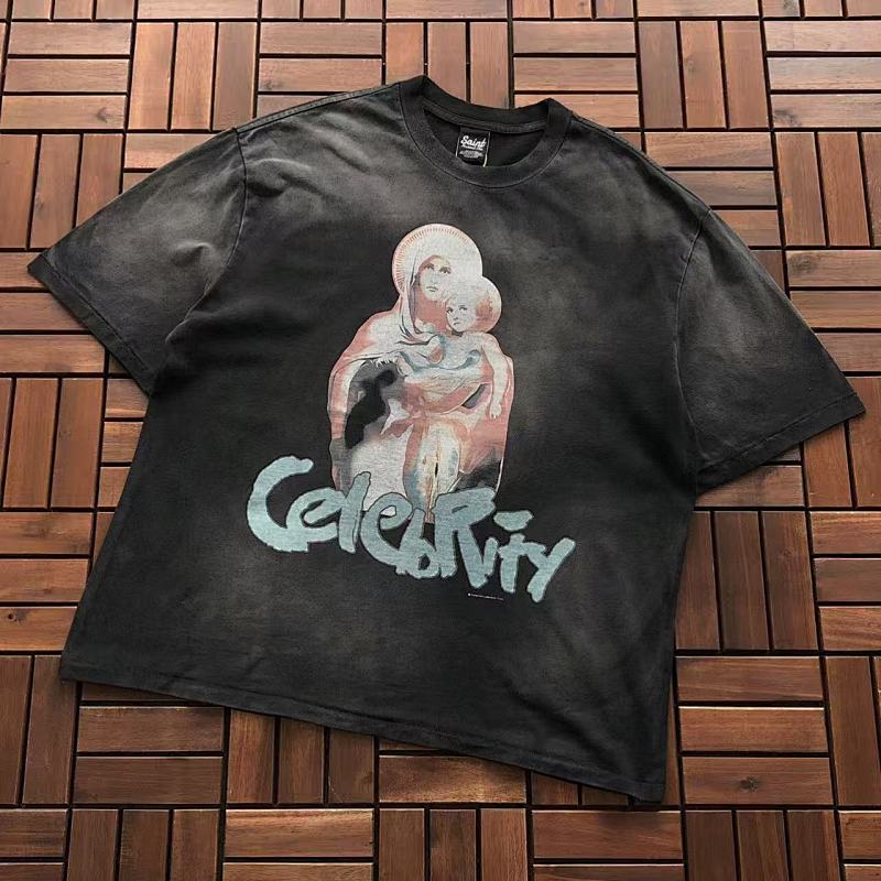 SAINT MICHAEL T-SHIRT 11122218 (im 180CM 68KG iwear size M in the photo)
