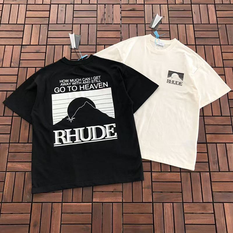 RHUDE T-SHIRT 55040125 (im 185CM 80KG iwear size M in the photo)