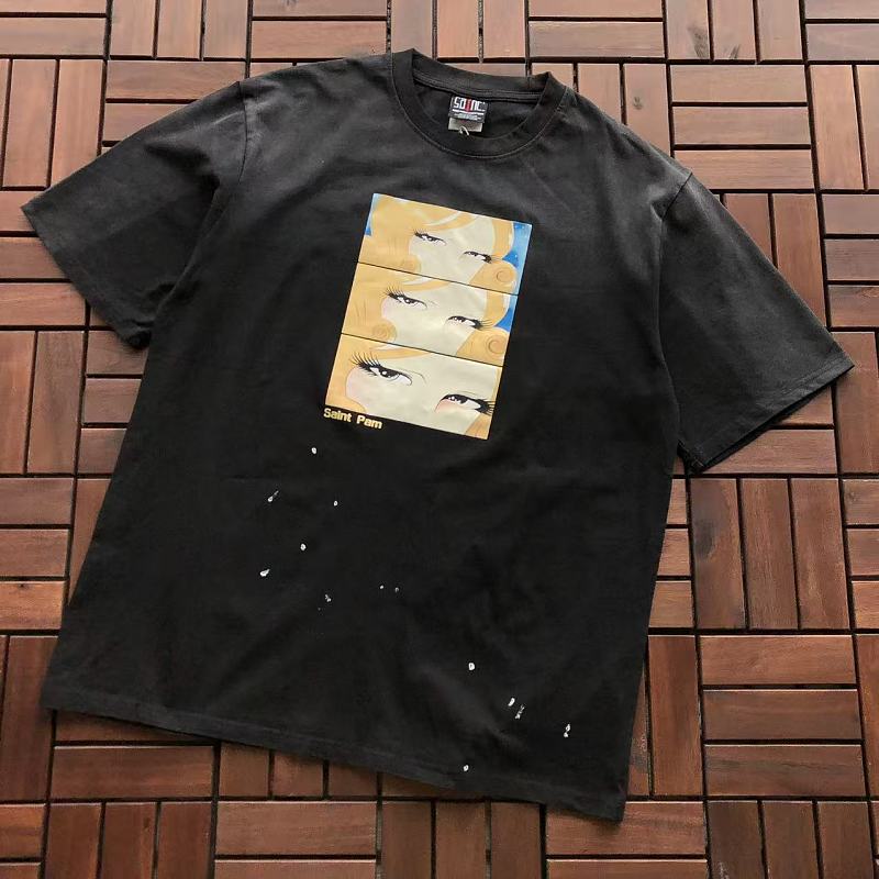 SAINT MICHAEL T-SHIRT 77042348 (im 176CM 58KG iwear size L in the photo)