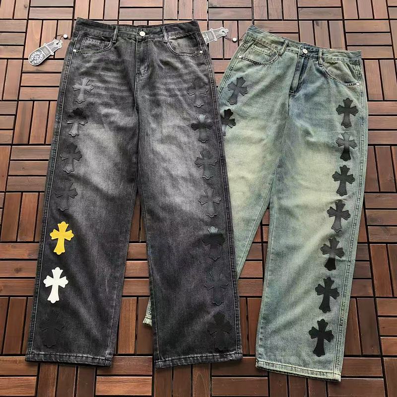 CHROME HEARTS JEANS 77070118 (im 185CM 80KG iwear size 32 in the photo)