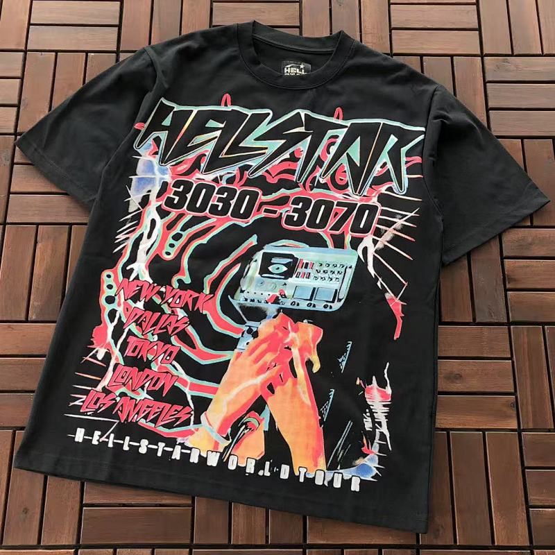 HELLSTAR T-SHIRT 33120431 (im 180CM 68KG iwear size XL in the photo)