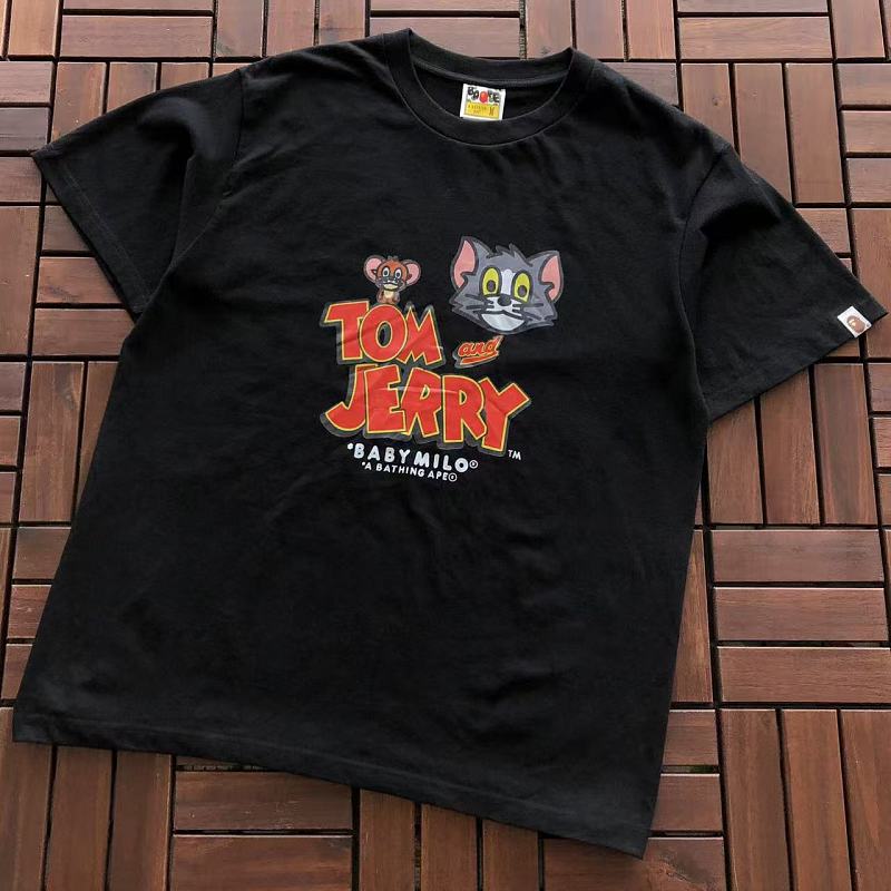 BAPE & TOM AND JERRY T-SHIRT 66072262 (im 185CM 70KG iwear size M in the photo)
