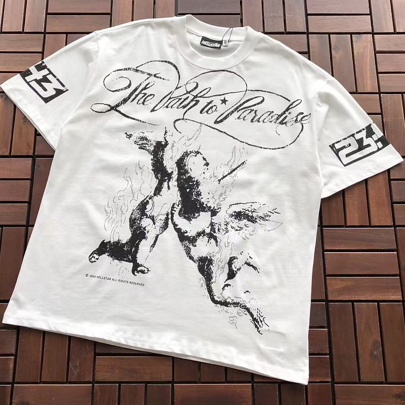 HELLSTAR T-SHIRT 55090118 (im 185CM 70KG iwear size M in the photo)