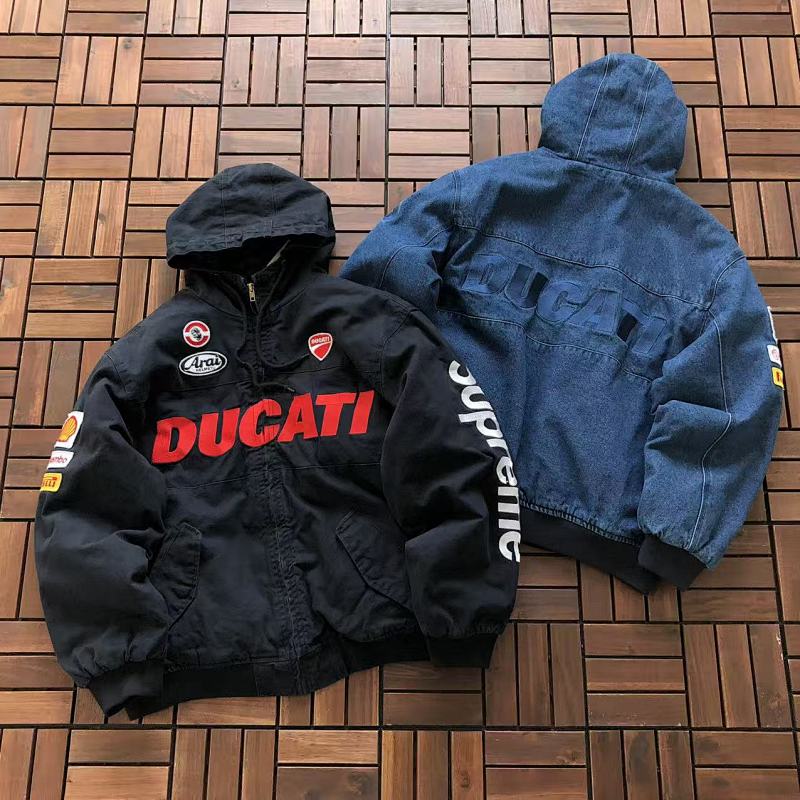 SUPREME & DUCATI COTTON JACKET 44122499 (im 180CM 68KG iwear size M in the photo)