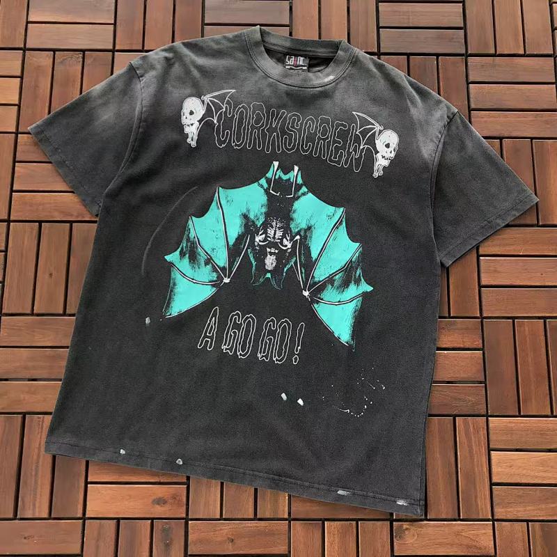 SAINT MICHAEL T-SHIRT 55020571 (im 176CM 58KG iwear size S in the photo)