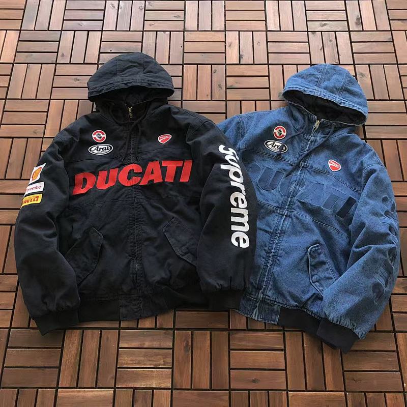 SUPREME & DUCATI COTTON JACKET 44121119 (im 180CM 68KG iwear size M in the photo)