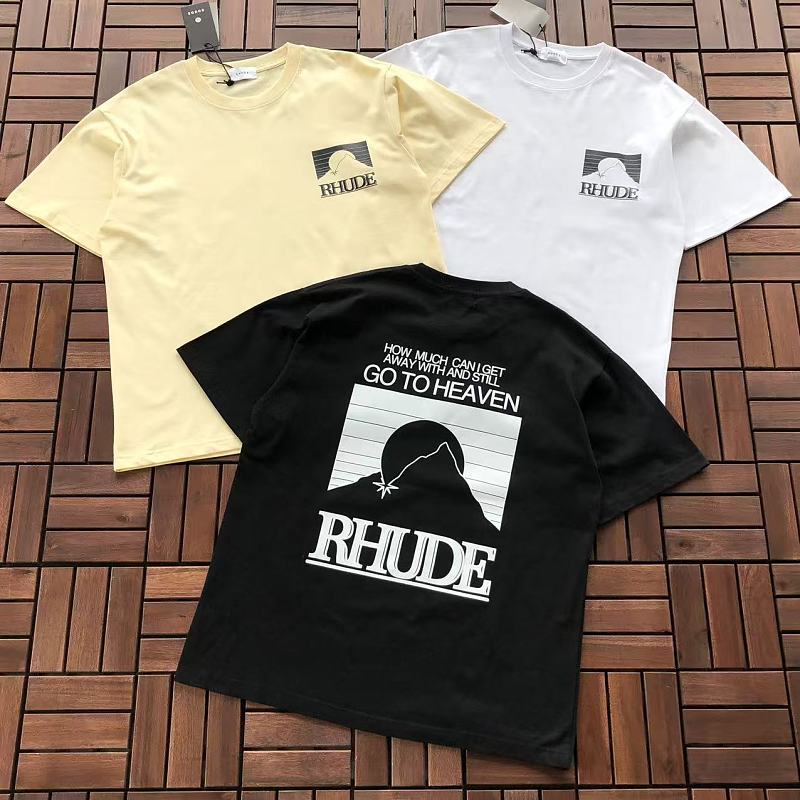 RHUDE T-SHIRT 55051513 (im 185CM 80KG iwear size S in the photo)