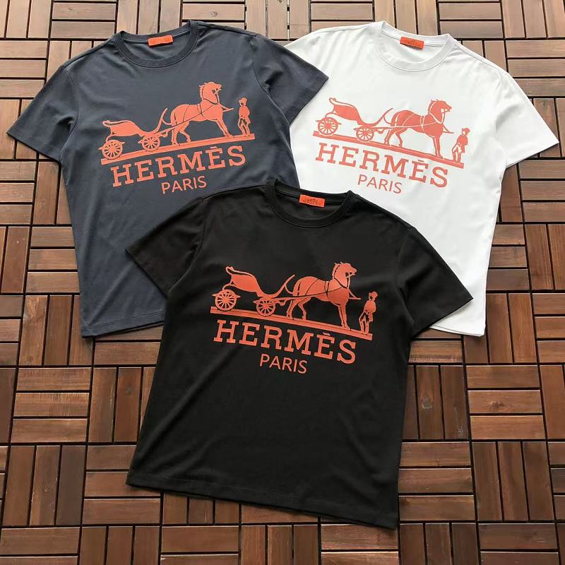 HERMES T-SHIRT 77051811 (im 185CM 80KG iwear size L in the photo)