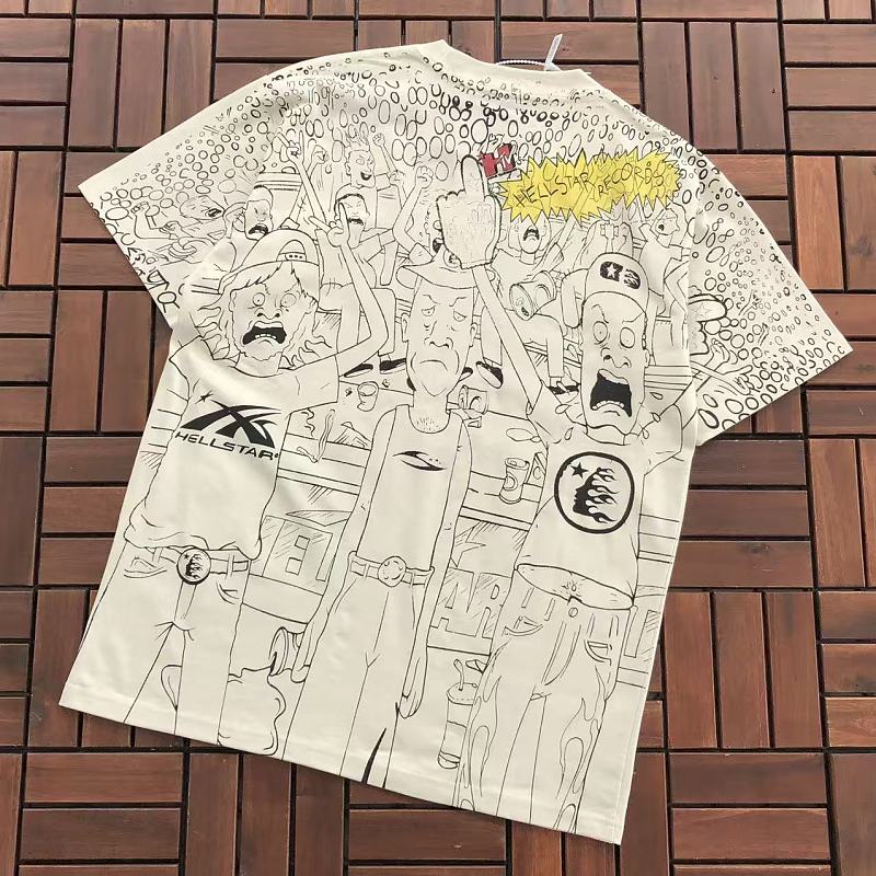 HELLSTAR T-SHIRT 55053140 (im 185CM 70KG iwear size M in the photo)