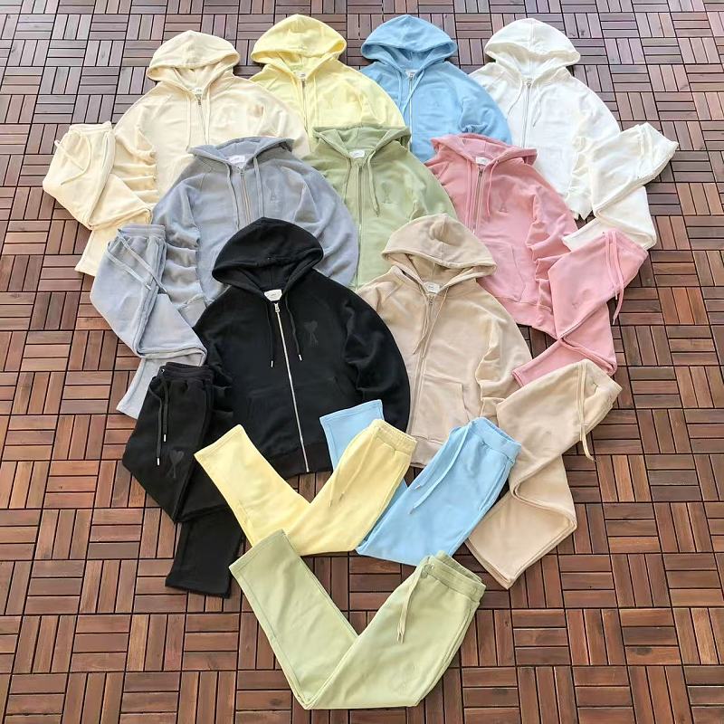 TOP PANTS AMI HOODIE TROUSERS 88080633 (im 185CM 70KG iwear size M in the photo)