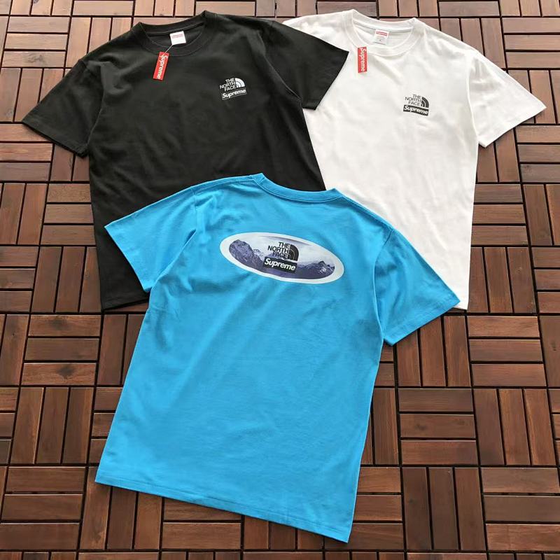 SUPREME & THE NORTH FACE T-SHIRT 55022567 (im 180CM 68KG iwear size M in the photo)