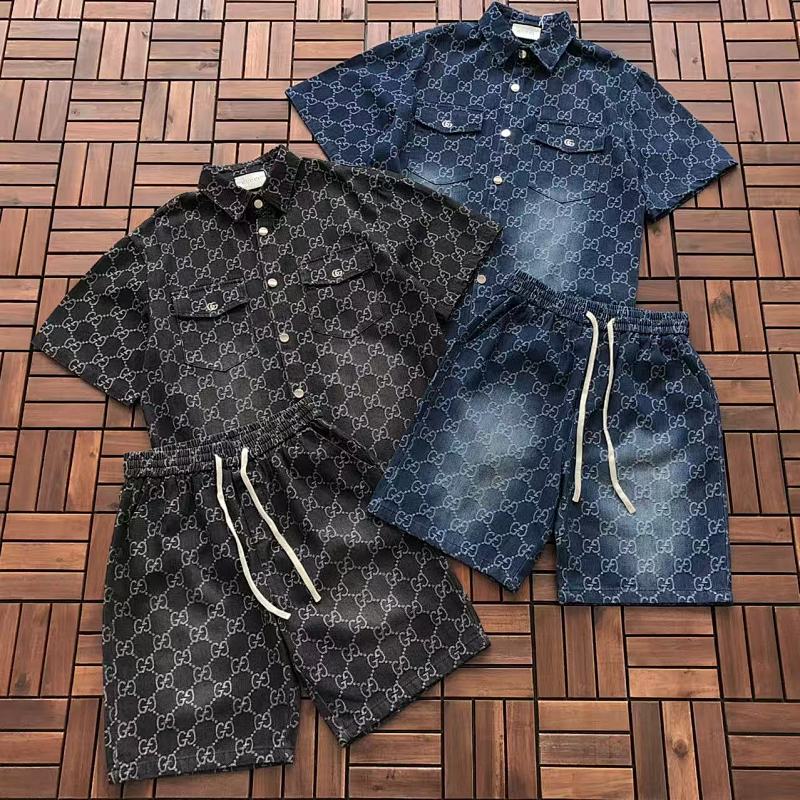 GUCCI T-SHIRT SHIRT SHORTS JEANS 77013018 (im 176CM 58KG iwear size L in the photo)