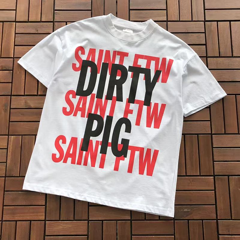SAINT MICHAEL T-SHIRT 55041330 (im 185CM 70KG iwear size S in the photo)