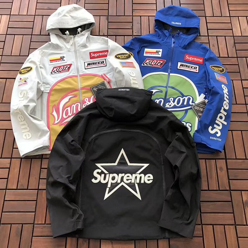 SUPREME &VANSON LEATHERS&GORE-TEX JACKET 44120701 (im 180CM 68KG iwear size M in the photo)