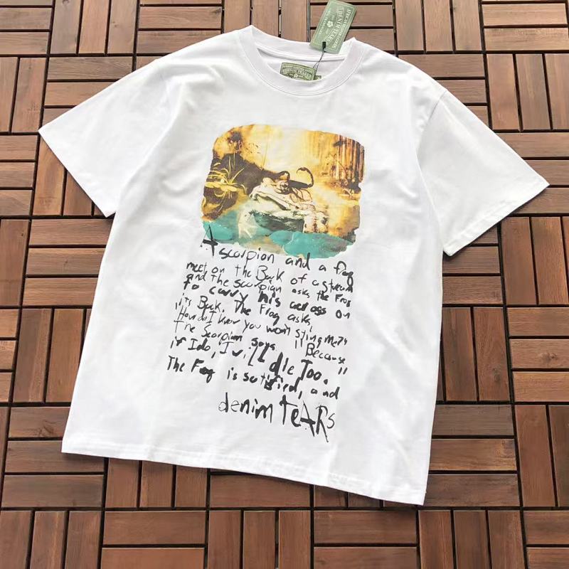 DENIM TEARS T-SHIRT 33102405 (im 172CM 66KG iwear size M in the photo)