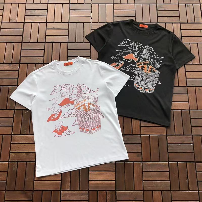HERMES T-SHIRT 77051818 (im 185CM 80KG iwear size L in the photo)