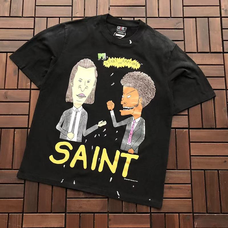 SAINT MICHAEL T-SHIRT 77042333 (im 176CM 58KG iwear size S in the photo)